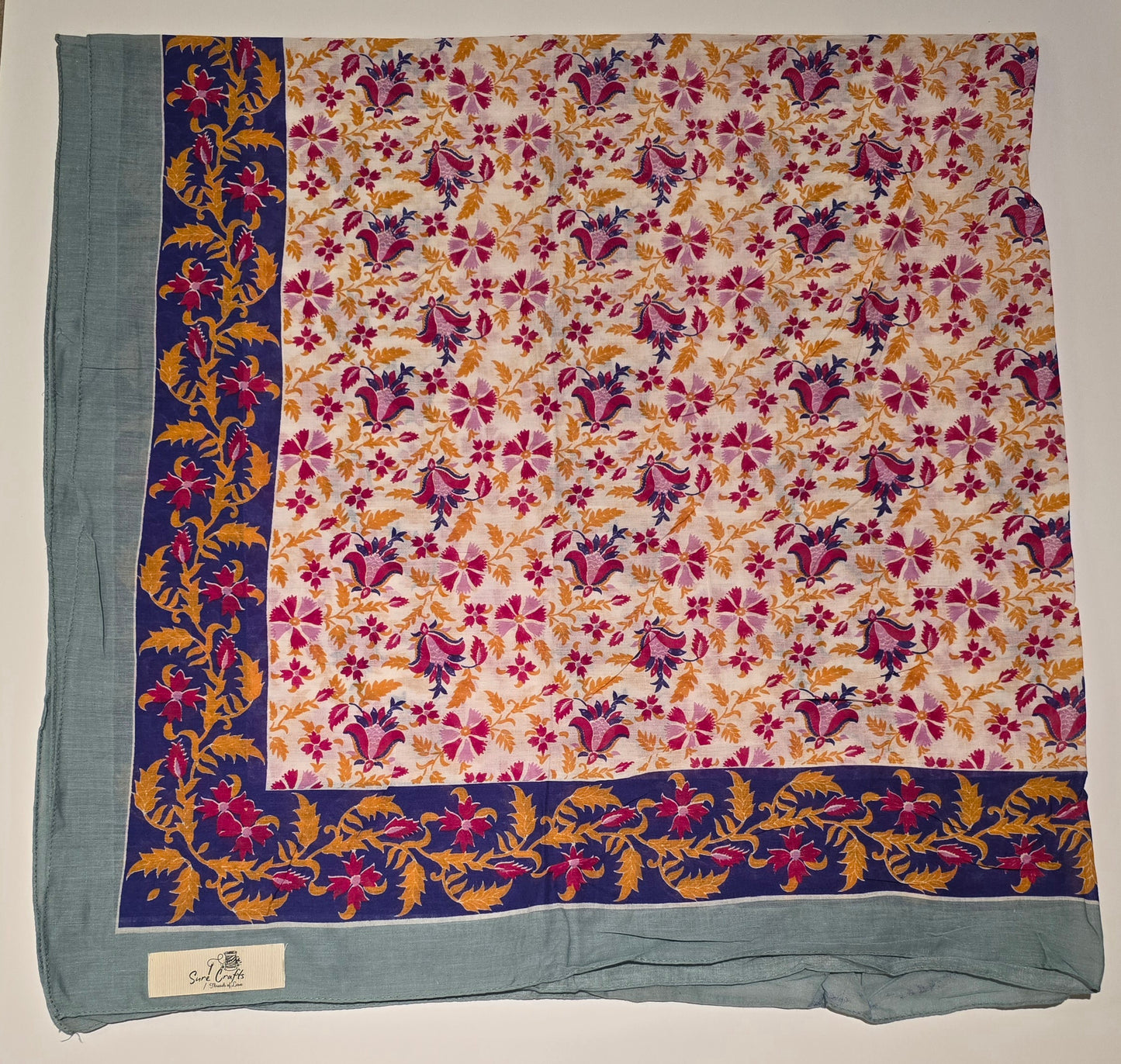Pure Cotton Square Scarf – 100×100 cm