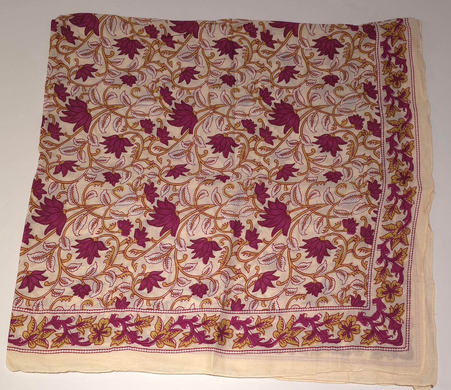 Pure Cotton Square Scarf – 100×100 cm