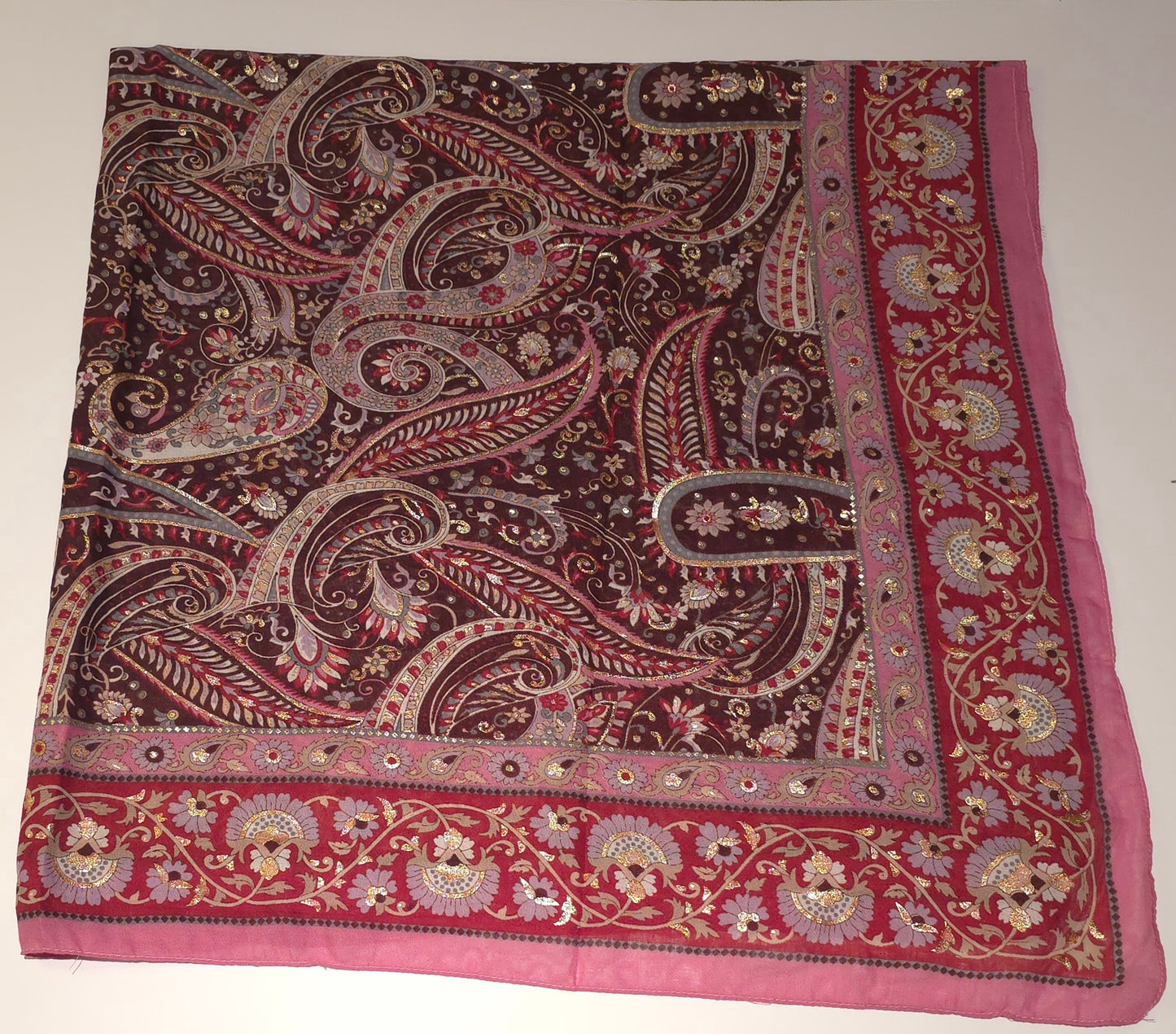 Pure Cotton Square Scarf – 100×100 cm