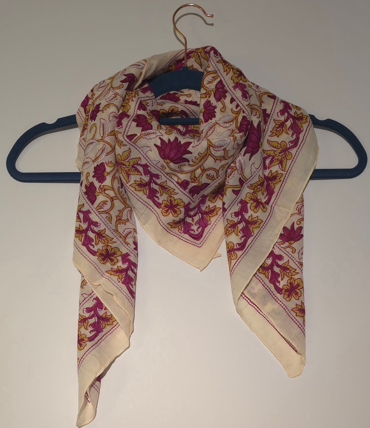 Pure Cotton Square Scarf – 100×100 cm